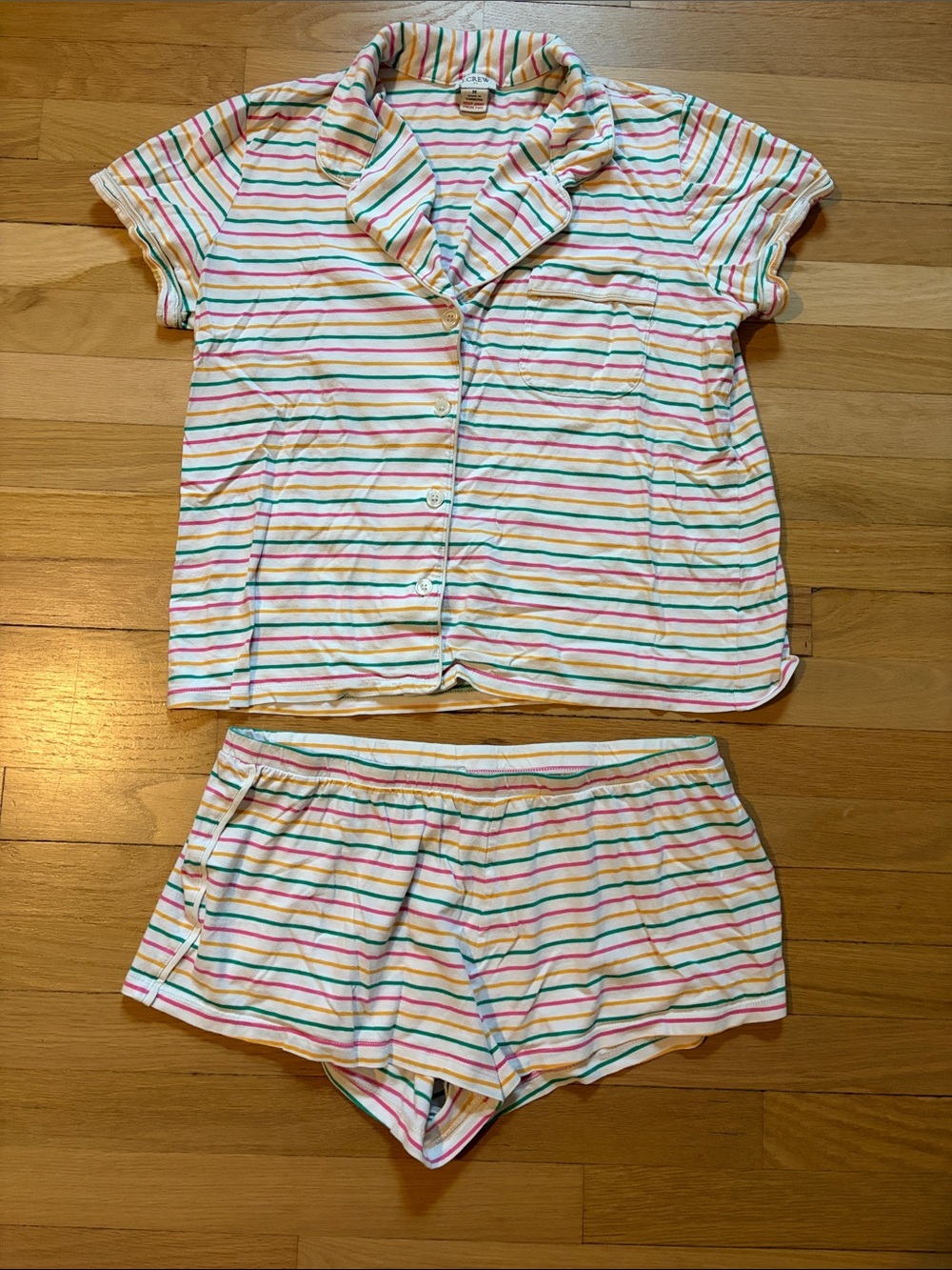 Women’s Short-Sleeve Stripe Pajama Set